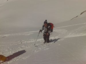 Jon on the climb