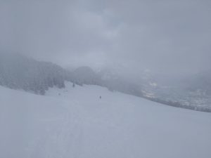 Skiing Down