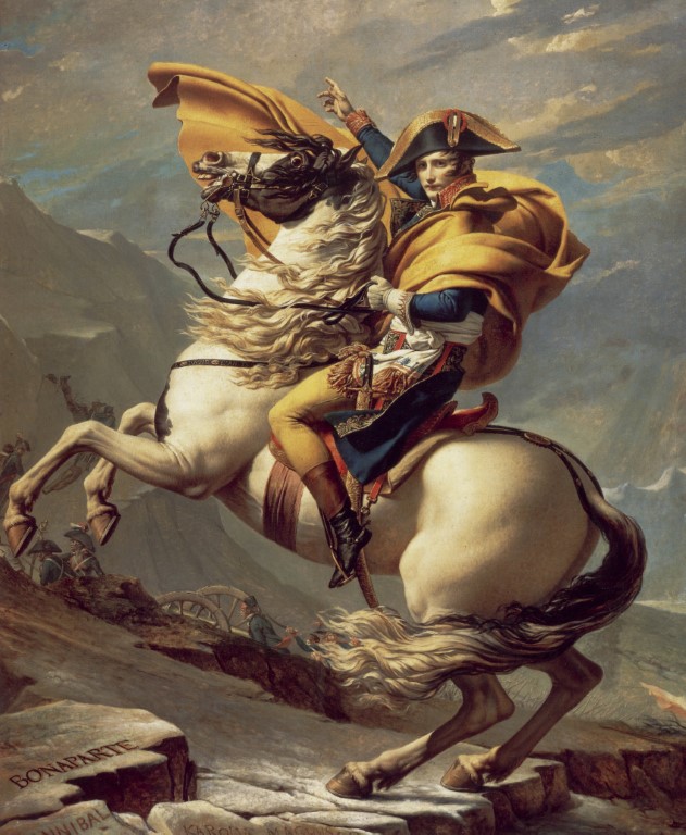 Napoleon Crossing the Alps - painting