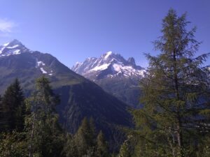 View from Aiguillette des Possettes towards Aiguille Verte