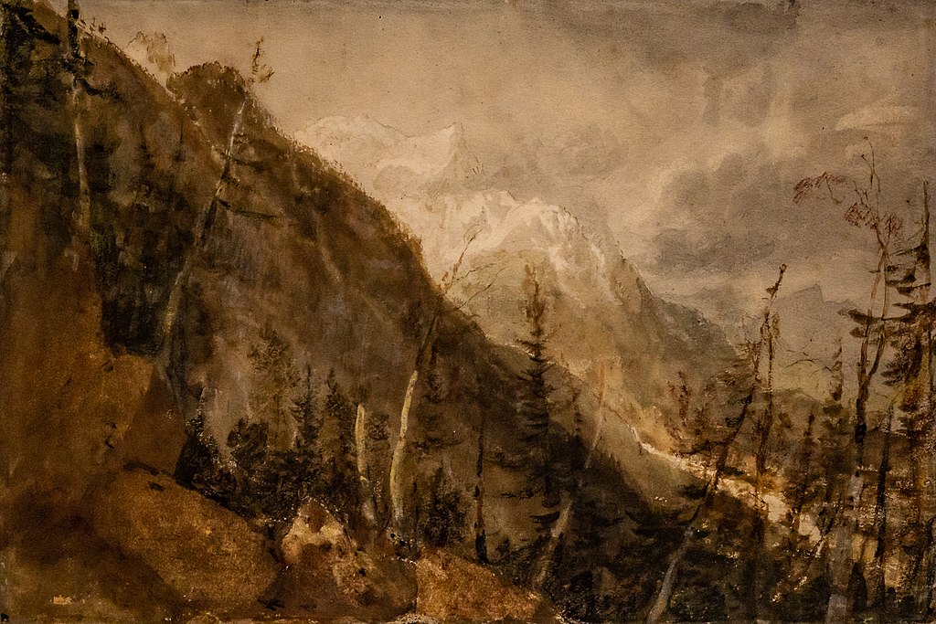 Paintinf of Mont Blanc