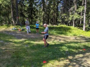 Navigation exercise on the Chamonix Hiking Skills Course