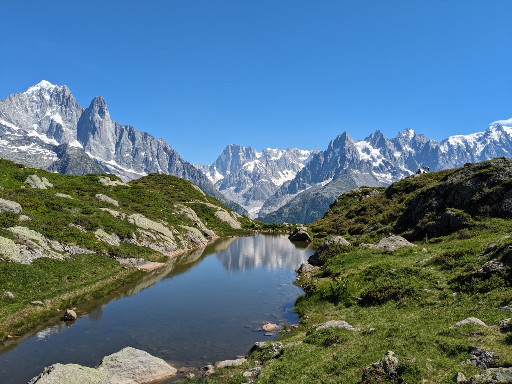 Chamonix mountains on a summer hiking week